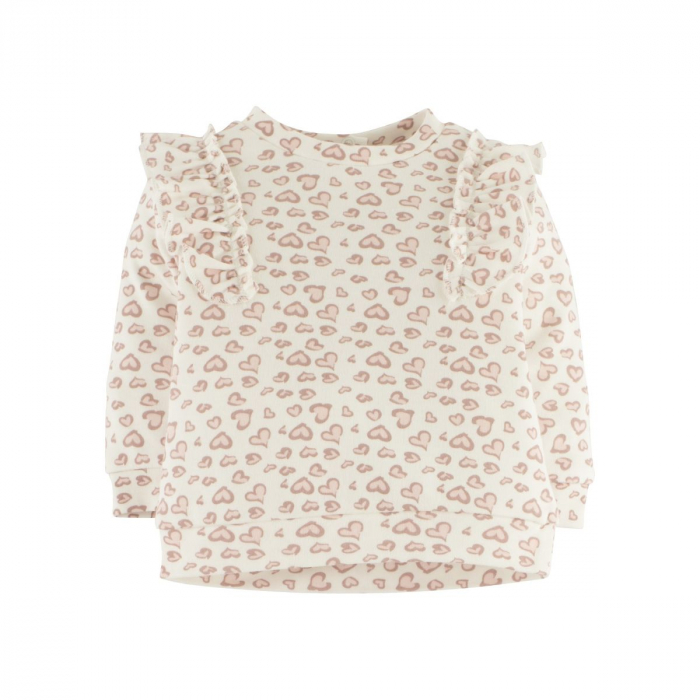 Set Bluza Si Pantalon Inimioare Leopard Cu Volanase [2]