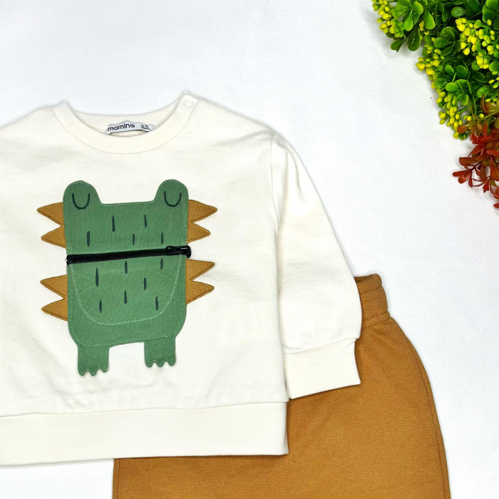 Set Bluza Si Pantaloni Cute Monster [4]