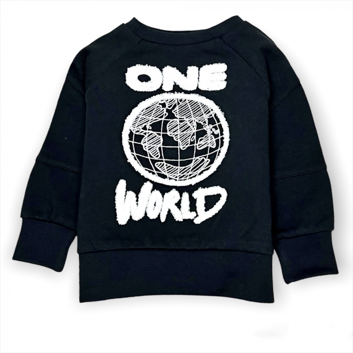 Set Bluza Si Pantaloni One World Negru [2]