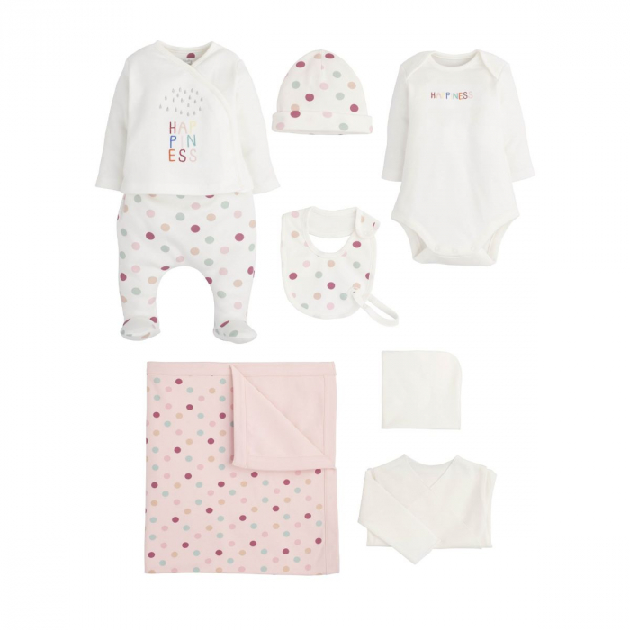 Set Cadou Nou Nascut Baby Shower 8 Piese Happiness [1]