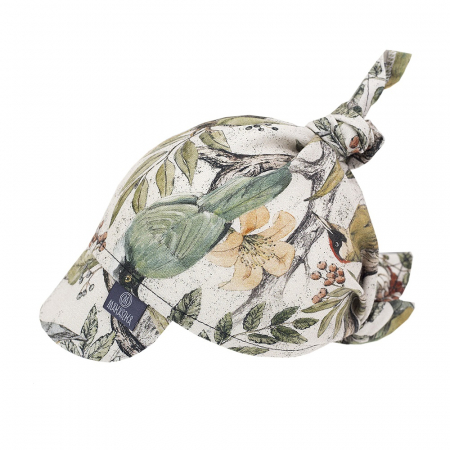 Sepci & Palarii - Bandana cu Cozoroc Din Bambus Imprimeu Ornithology