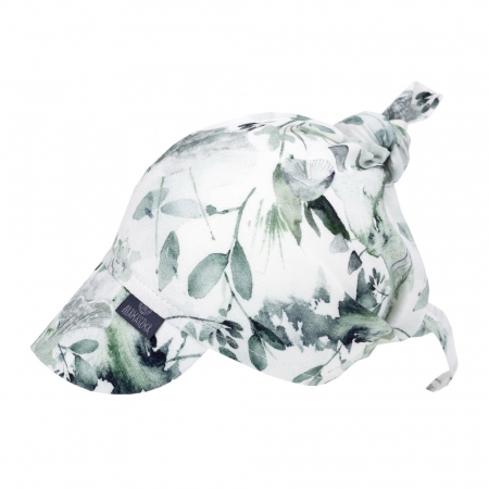 Accesorii - Bandana cu Cozoroc Din Bambus Imprimeu Sage Green