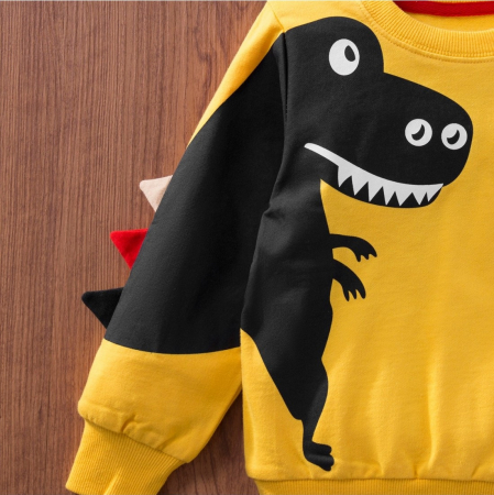 Bluza Galbena Dino Baieti 2-5 Ani [2]