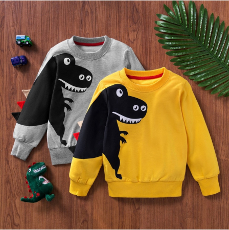 Bluza Galbena Dino Baieti 2-5 Ani [4]