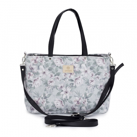 Geanta Pentru Carucior - Geanta De Piele Pentru Carucior - Vintage Flowers