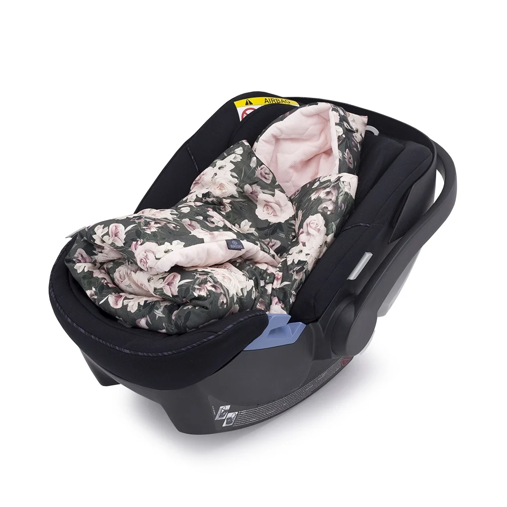 Paturici Pentru Bebelusi - Paturica Bebelusi Pentru Scaun Auto Night Flowers MKZ343
