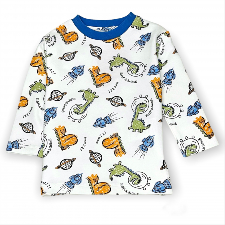 Pijama Set Bluza Si Pantaloni Dinozauri [1]