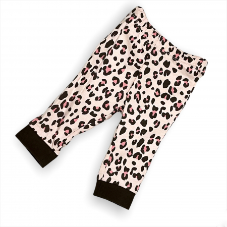 Pijama Set Bluza Si Pantaloni Leopard Roz [4]