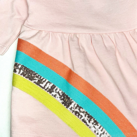 Rochie Roz Curcubeu Cu Paiete [2]