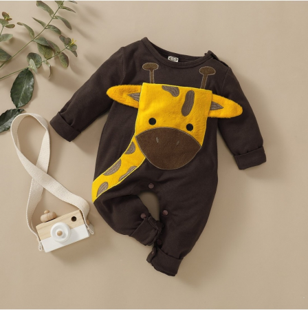 Salopeta Maro Cu Girafa Baieti 3-12 Luni [0]