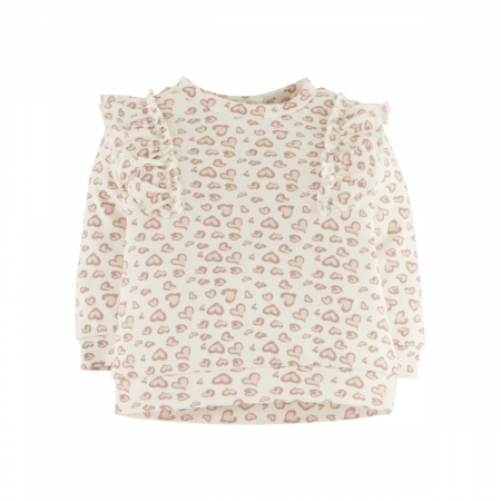 Set Bluza Si Pantalon Inimioare Leopard Cu Volanase [1]