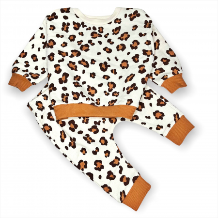 Set Bluza Si Pantalon Cu Imprimeu Leopard [0]