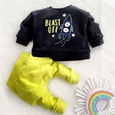 Trening Bebelusi - Set Bluza Si Pantaloni Blast Off