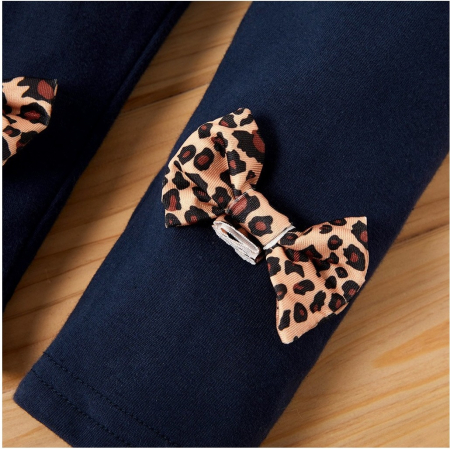 Set Bluza Si Pantaloni Leopard Fete 1-3 Ani [2]