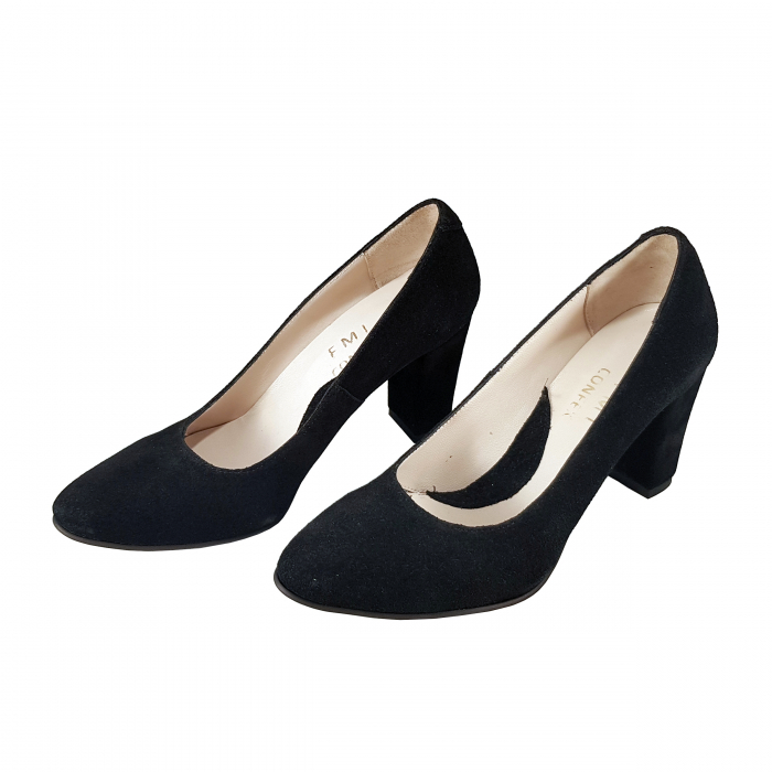 Pantofi 612 Negru Velur [2]