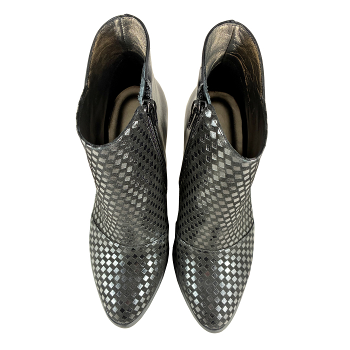 Botine Model 612 Negru cu Sah [3]