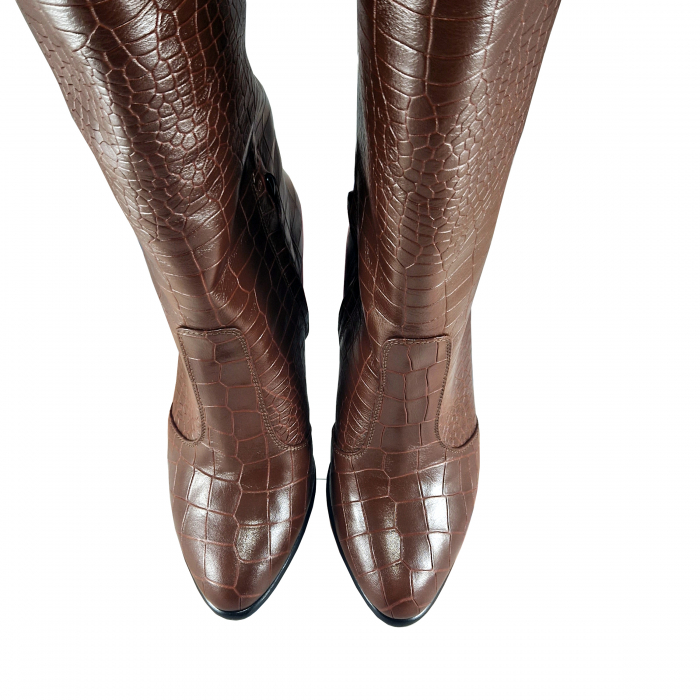 Cizme Model 612 Maro Croco [3]