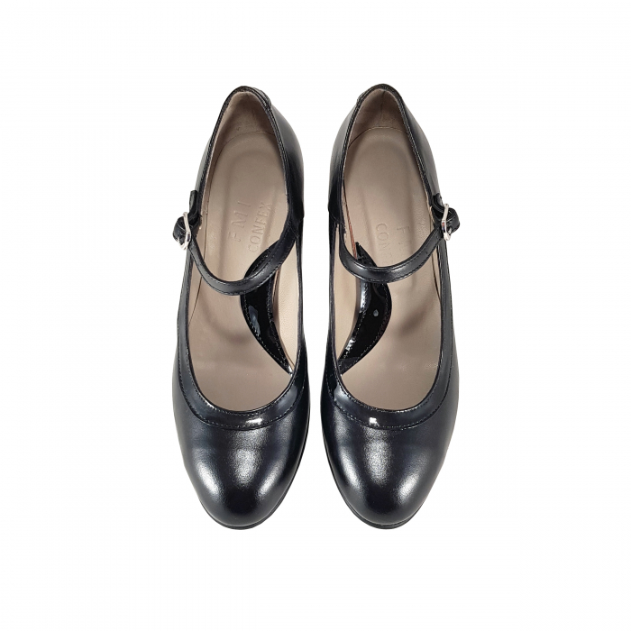 Pantofi 715 Negru Lac [3]