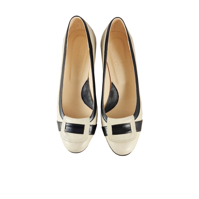 Pantofi 724 Bej cu Negru [3]
