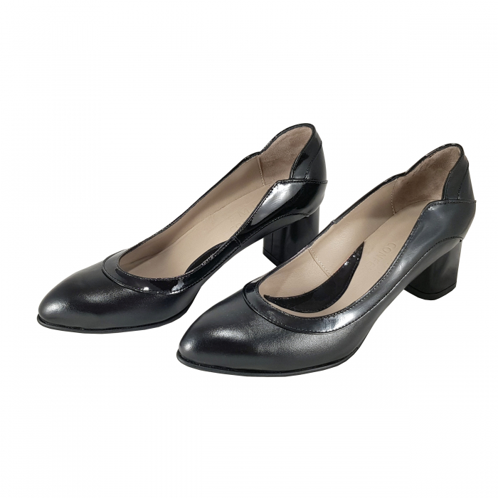Pantofi 728.1 Negru cu Lac [2]