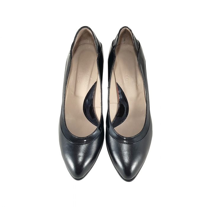 Pantofi 728.1 Negru cu Lac [3]