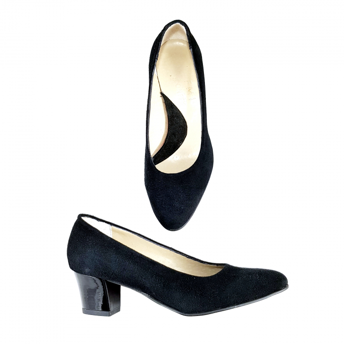 Pantofi 908 Negru Velur [3]