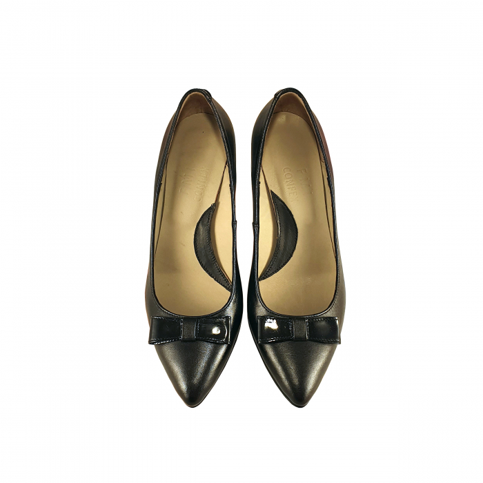 Pantofi 951 Funda Negru Box cu Lac [3]