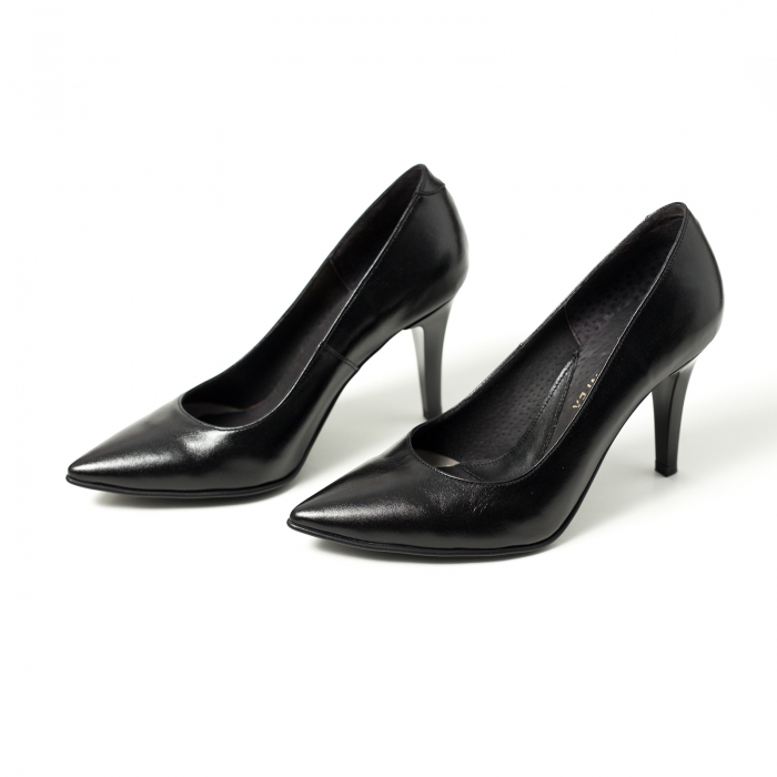 Pantofi Stiletto Negrii [3]
