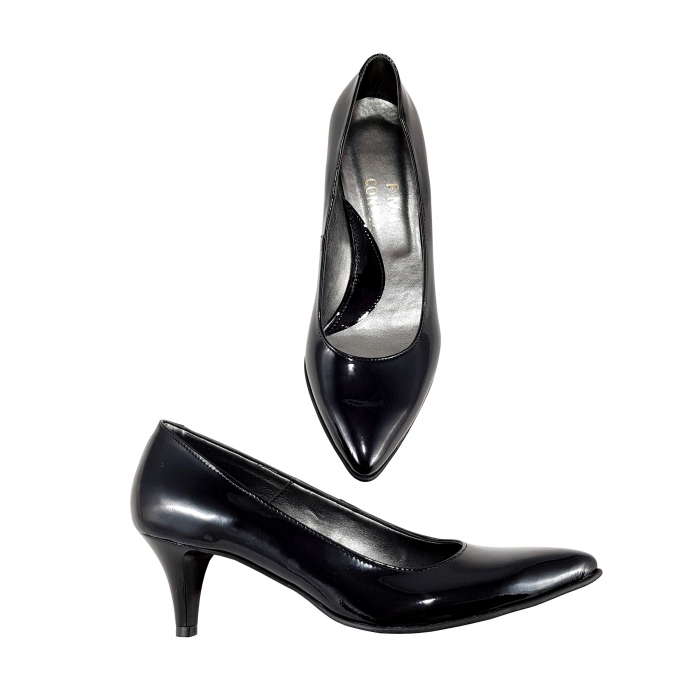 Pantofi Stiletto Negru Lac 951 [2]