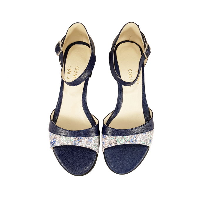 Sandale 334 Bleumarin cu Presaj [3]