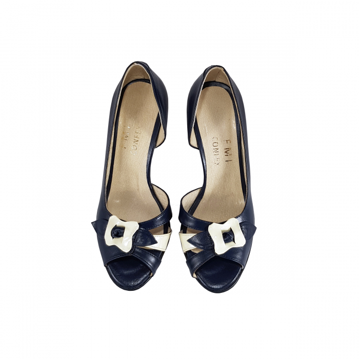 Sandale 576.7 Bleumarin cu Alb [3]