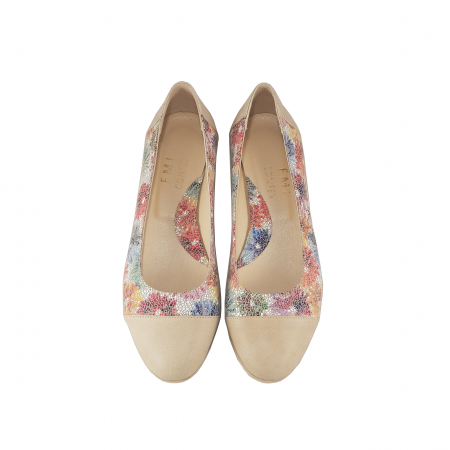 Balerini 026.1 Bej cu Presaj Floral [2]