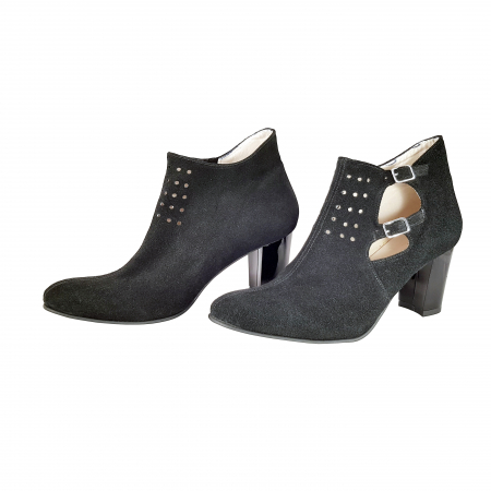 Botina Model 509 P Negru Velur [1]
