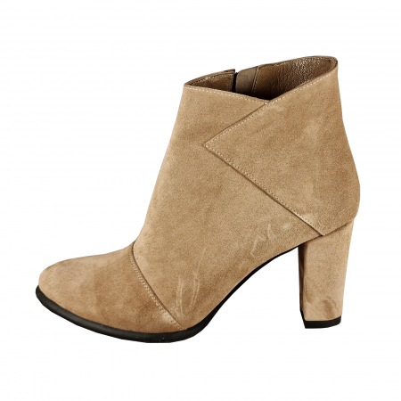 Botine - Botine Model 612 Velur Capucino