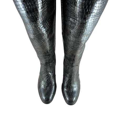 Cizme Model 398.1 Negru Croco [2]