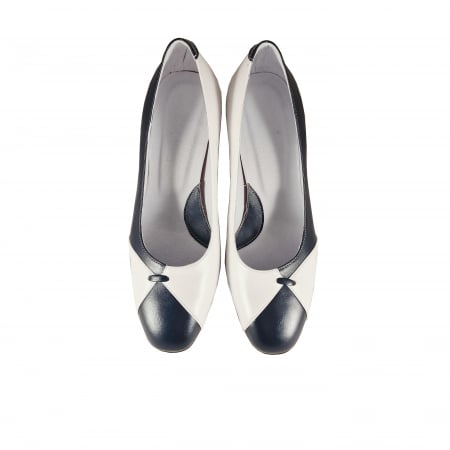 Pantofi 022.2 Bleumarin cu Alb [2]