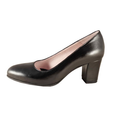 Toc 7 - 9 cm - Pantofi 022  Negru Box