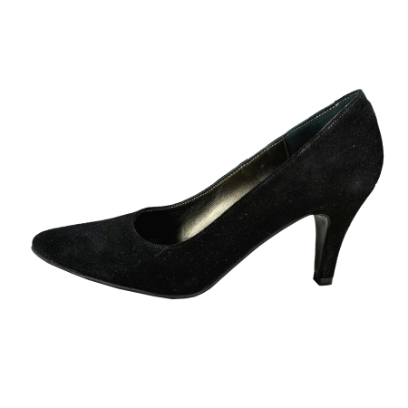 Stiletto - Pantofi 053 Negru Velur