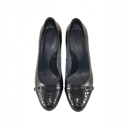 Pantofi 827 AC Negru Box cu Presaj [2]
