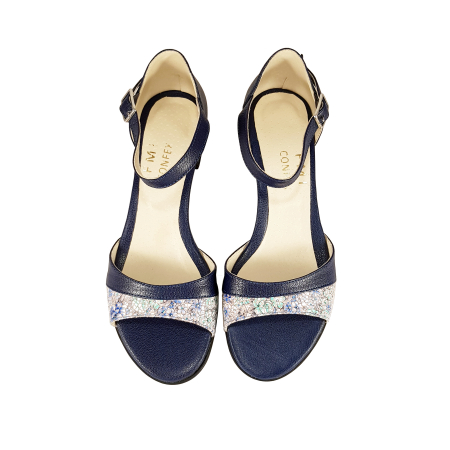 Sandale 334 Bleumarin cu Presaj [1]