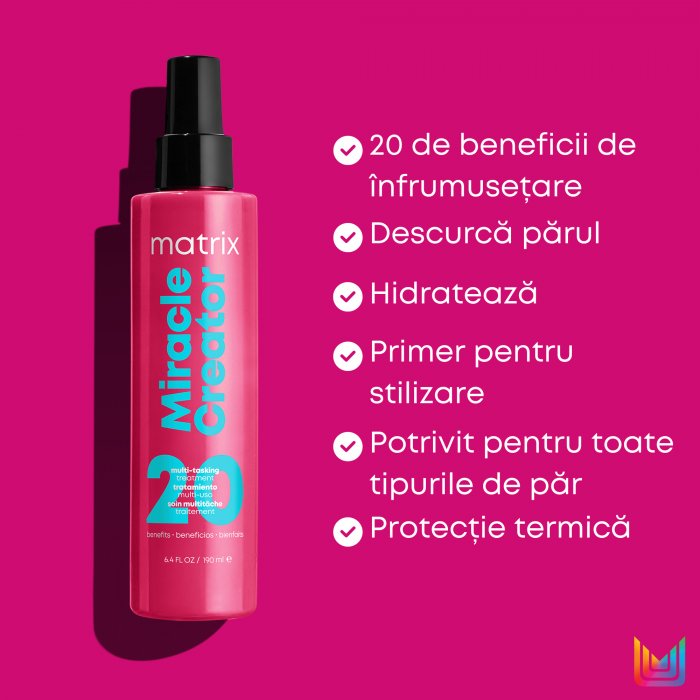 Spray de par Matrix Total Results Miracle Creator 20 fara clatire multifuntional cu 20 de beneficii 190 ml [3]