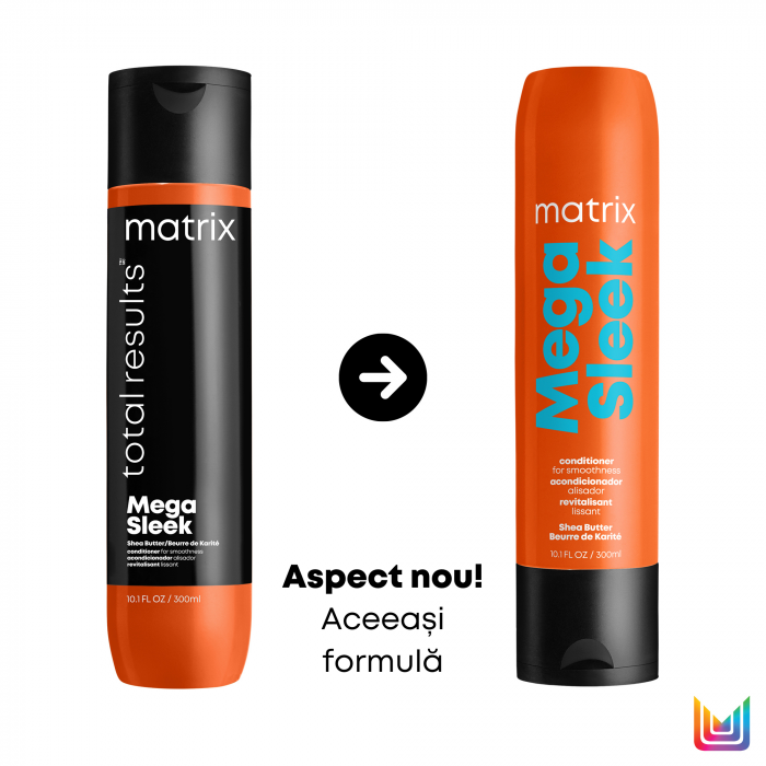Balsam Matrix Total Results Mega Sleek pentru par indisciplinat, 300 ml [3]