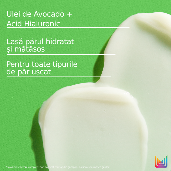 Balsam profesional Matrix Food for Soft cu ulei de avocado si acid hialuronic, pentru par uscat, 300ml [3]