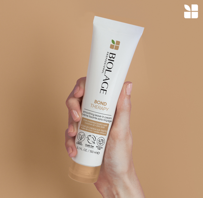 Crema Leave In Biolage Bond Therapy cu ulei de cocos si acid citric pentru parul deteriorat si supra procesat 150ml [7]