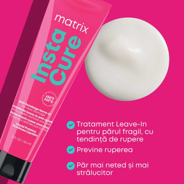 Leave-in profesional anti rupere Matrix Instacure, pentru par uscat si deteriorat, 150ml [2]
