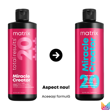 Masca de par Matrix Miracle Creator 20 multi beneficii revitalizeaza si intareste parul in doar 60 de secunde 500 ml [3]