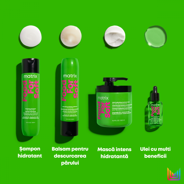 Masca profesionala Matrix Food for Soft cu ulei de avocado si acid hialuronic, pentru par foarte uscat, 500ml [4]