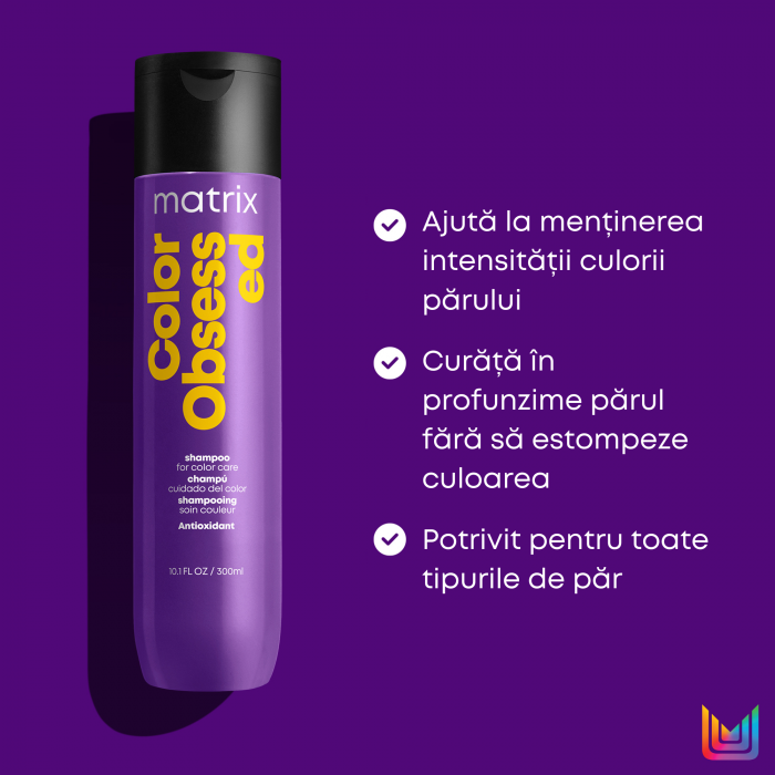 Sampon pentru par vopsit Color Obsessed 300ml Matrix [3]