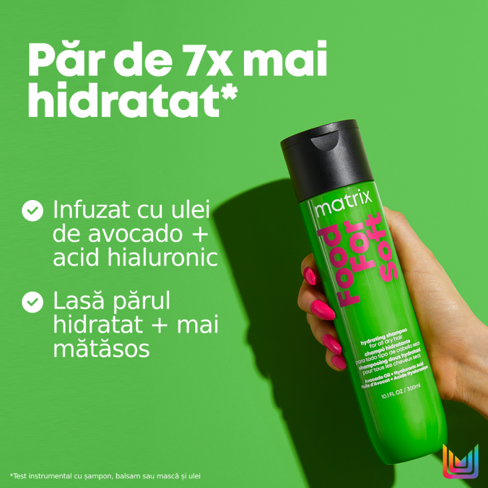 Sampon profesional Matrix Food For Soft cu ulei de avocado si acid hialuronic, pentru par uscat, 300ml [2]