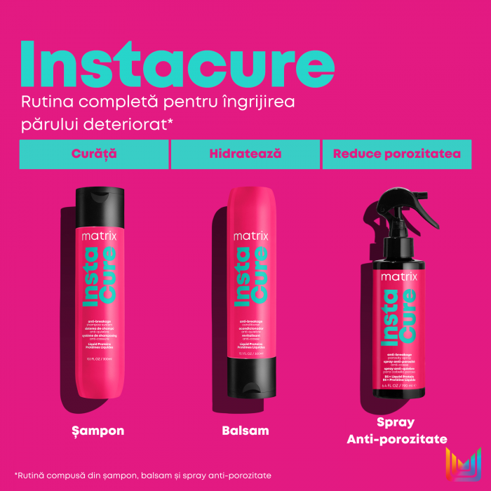 Spray anti-porozitate cu vitamina B5 Matrix Instacure, pentru par uscat si deteriorat, 190 ml [7]